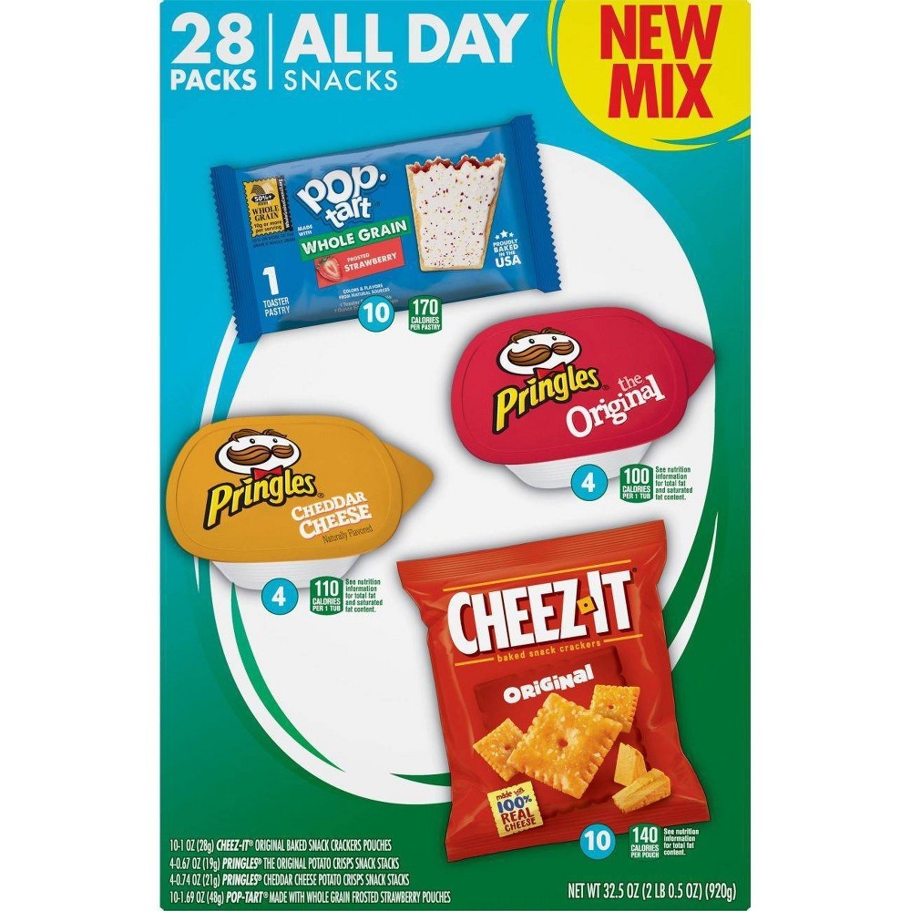 slide 2 of 5, Kellogg's All Day Variety Multipack 28ct, 28 ct