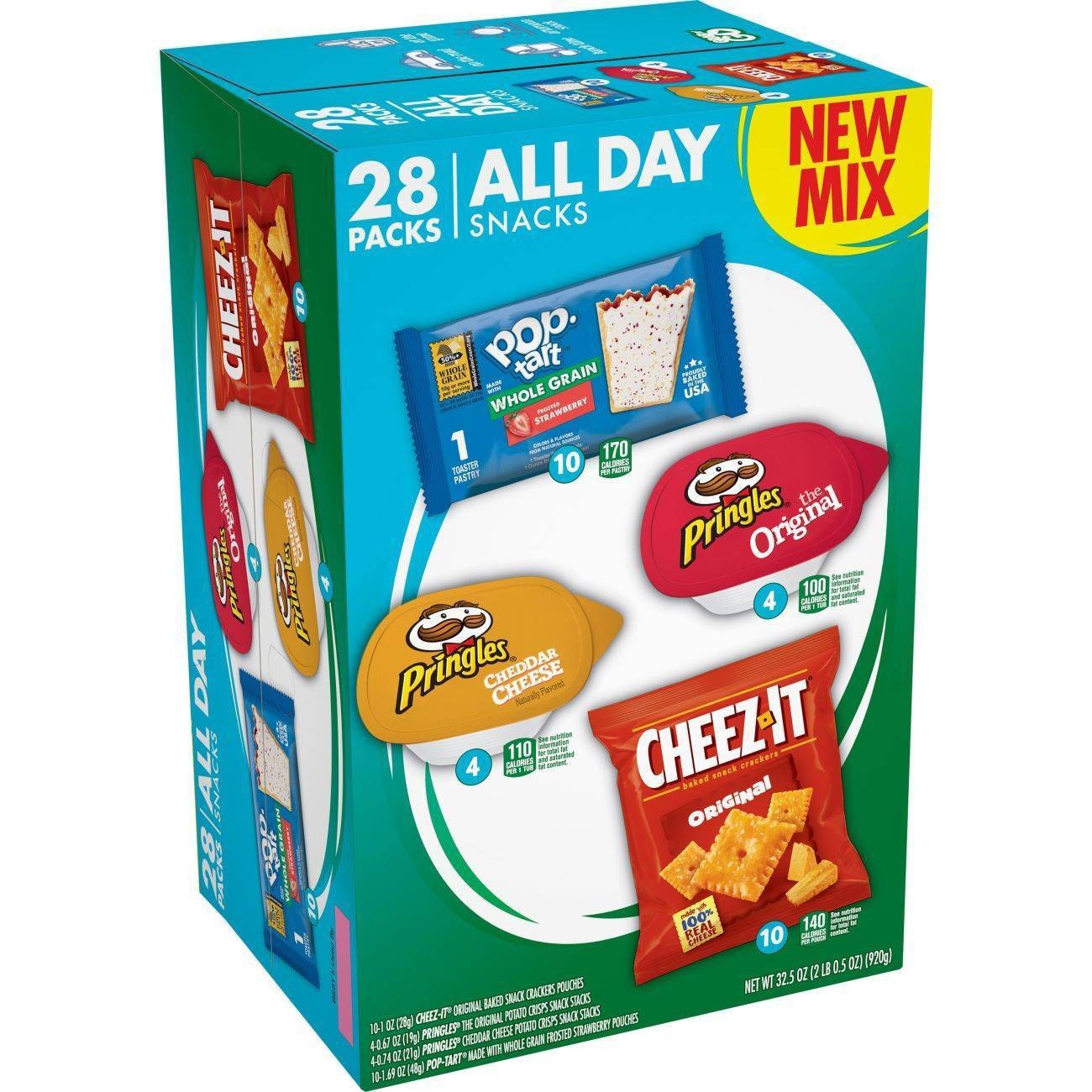slide 1 of 5, Kellogg's All Day Variety Multipack 28ct, 28 ct
