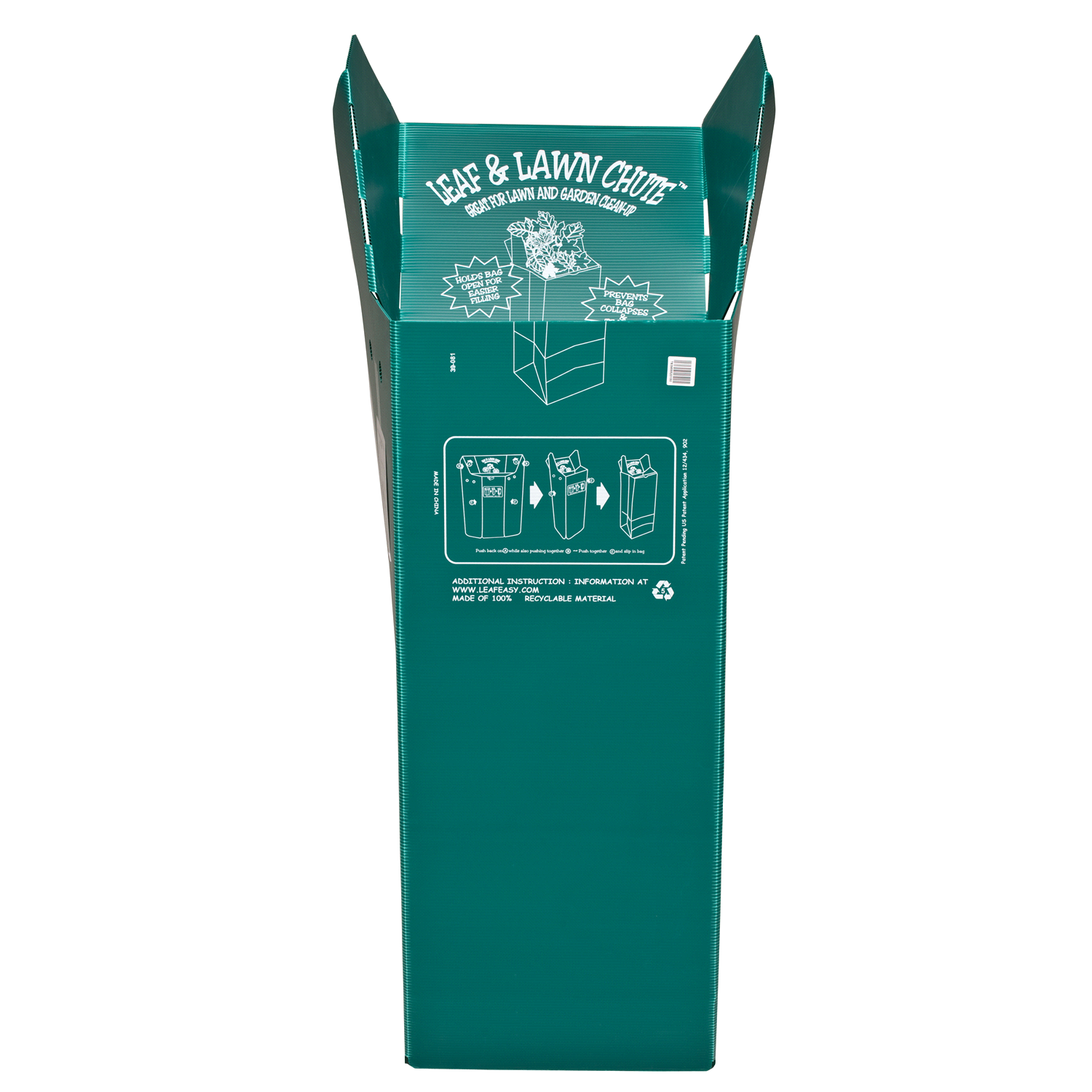 slide 1 of 2, Leafeasy Leaf & Lawn Chute For 30 Gallon Paper Lawn Bags, 30 gal