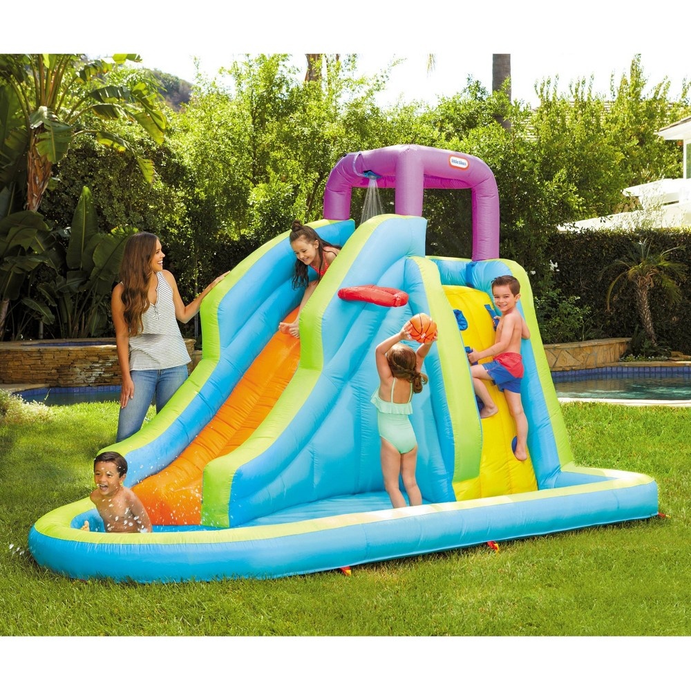 slide 2 of 5, Little Tikes Inflatable Wet Slide, 1 ct