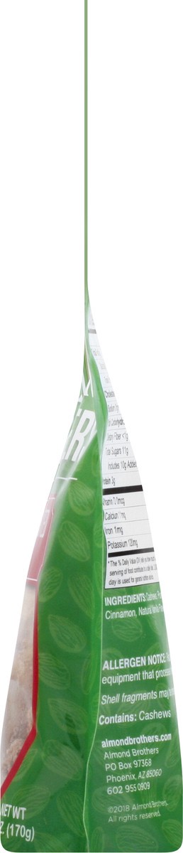 slide 8 of 9, Almond Brothers Cinnamon Roasted Cashews, 5 oz