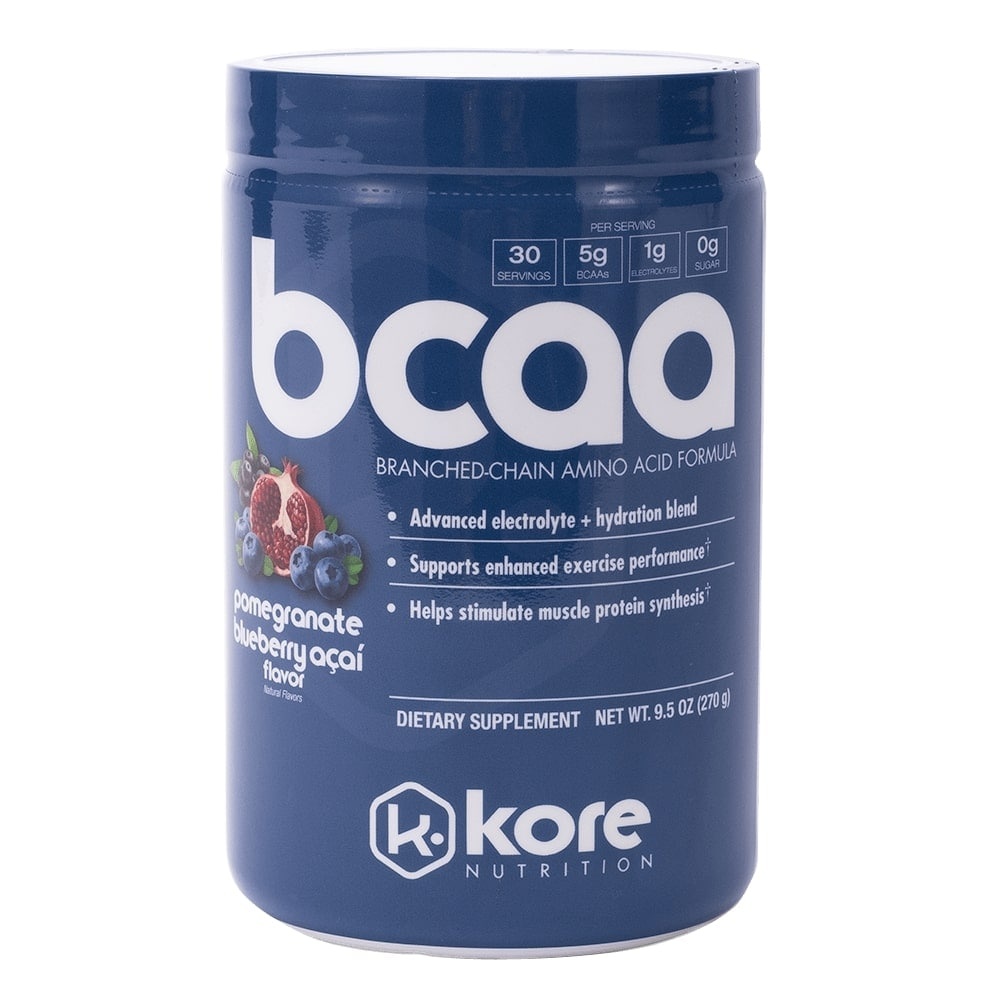 slide 1 of 1, Kore Nutrition BCAA Pomegranate Blueberry Acai Dietary Supplement, 9.5 oz