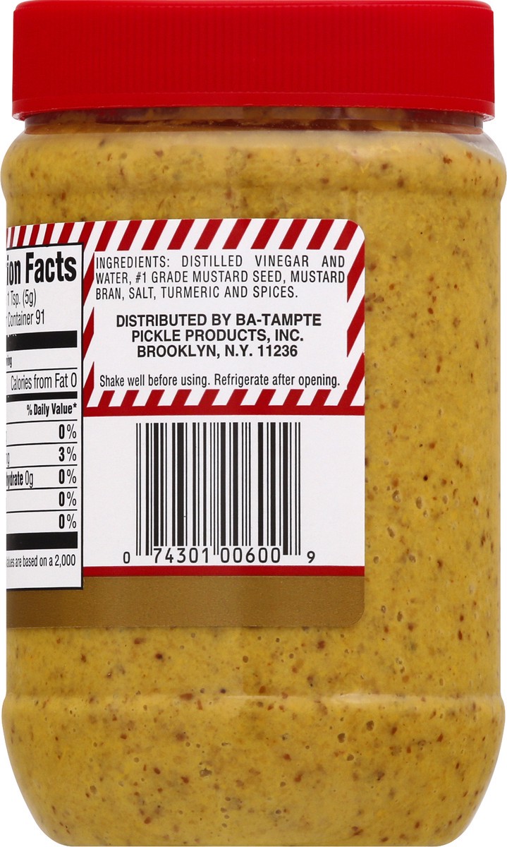 slide 7 of 13, Ba-Tampte Delicatessen Style Mustard 16 oz, 16 oz