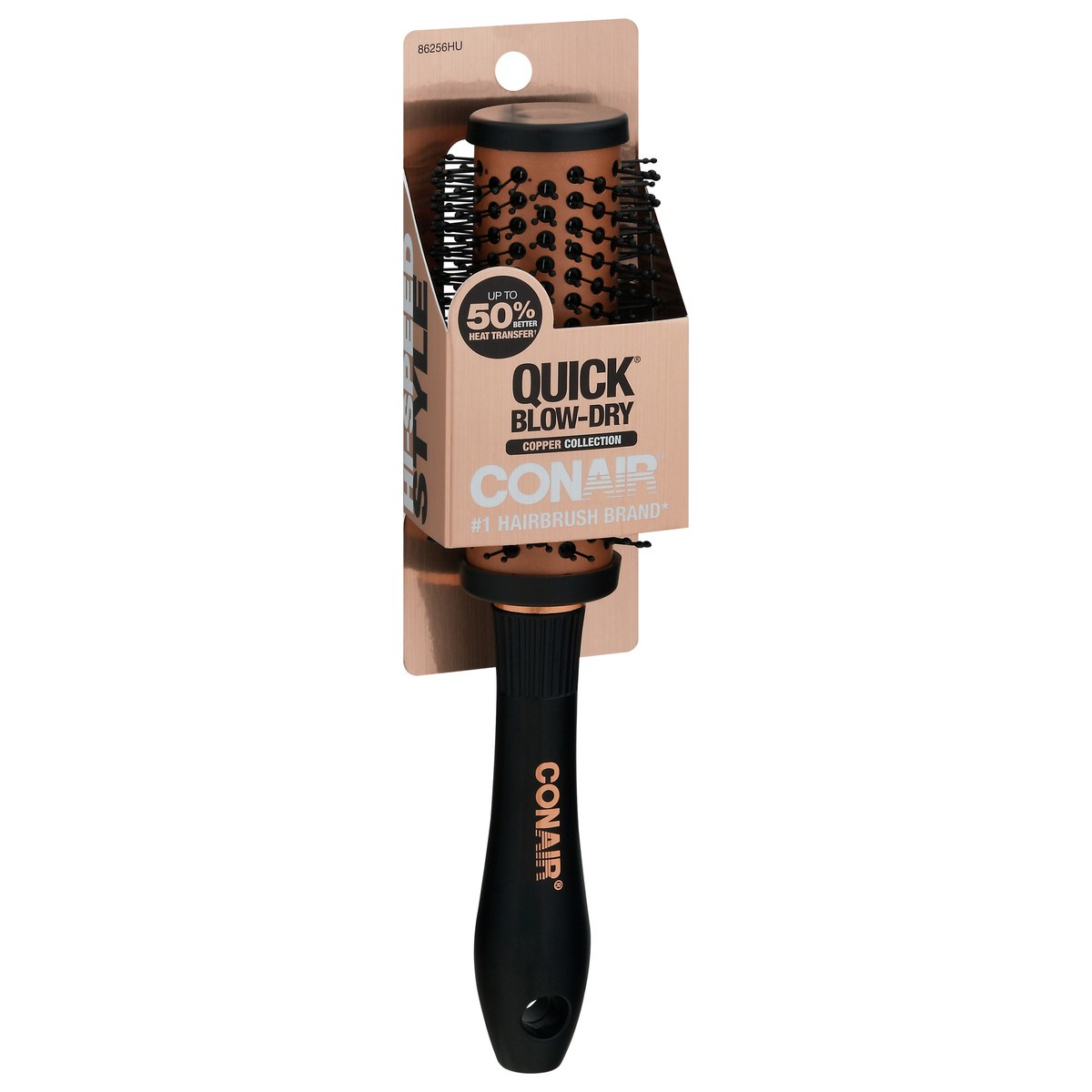 slide 9 of 10, Conair Copper Collection Quick Blow-Dry Brush, 1 ct