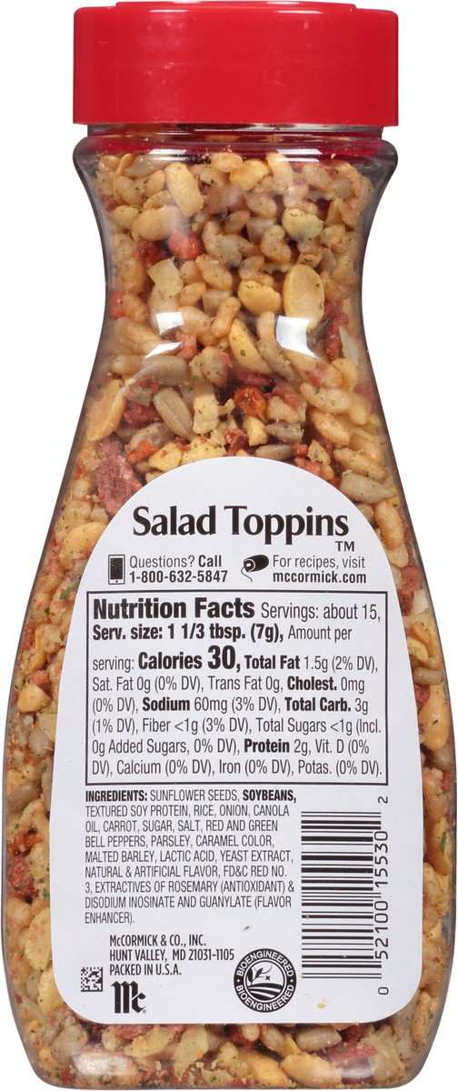 slide 3 of 9, McCormick Crunchy & Flavorful Salad Toppings, 3.75 oz, 3.75 oz