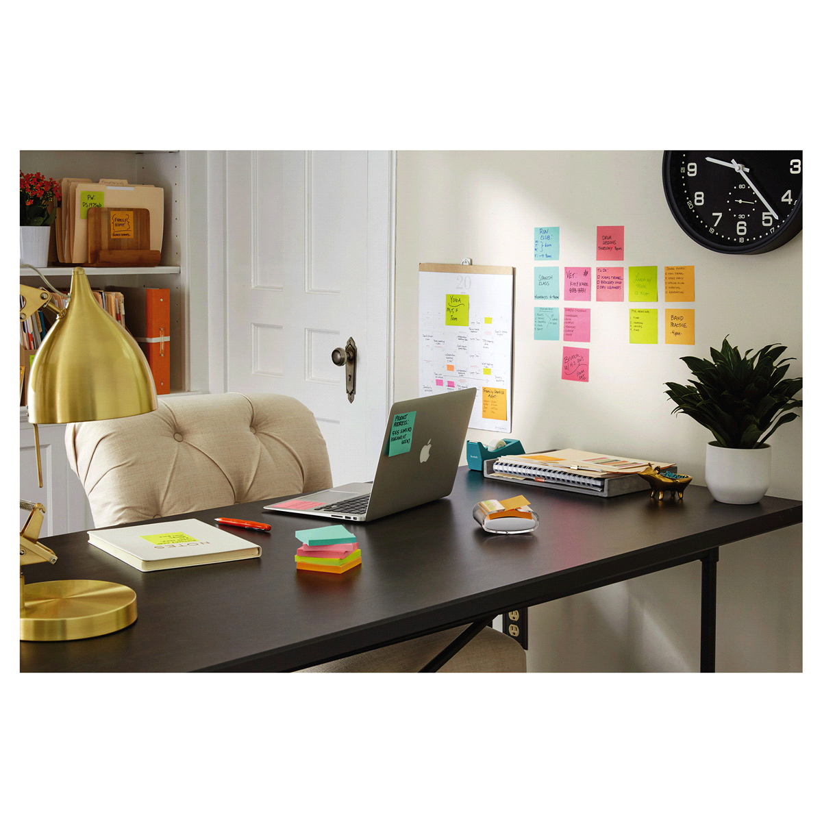 slide 3 of 5, Post-it Super Sticky Notes 3 in., Miami Collection, 12 Pads/Pack, 90 Sheets/Pad, 12 ct