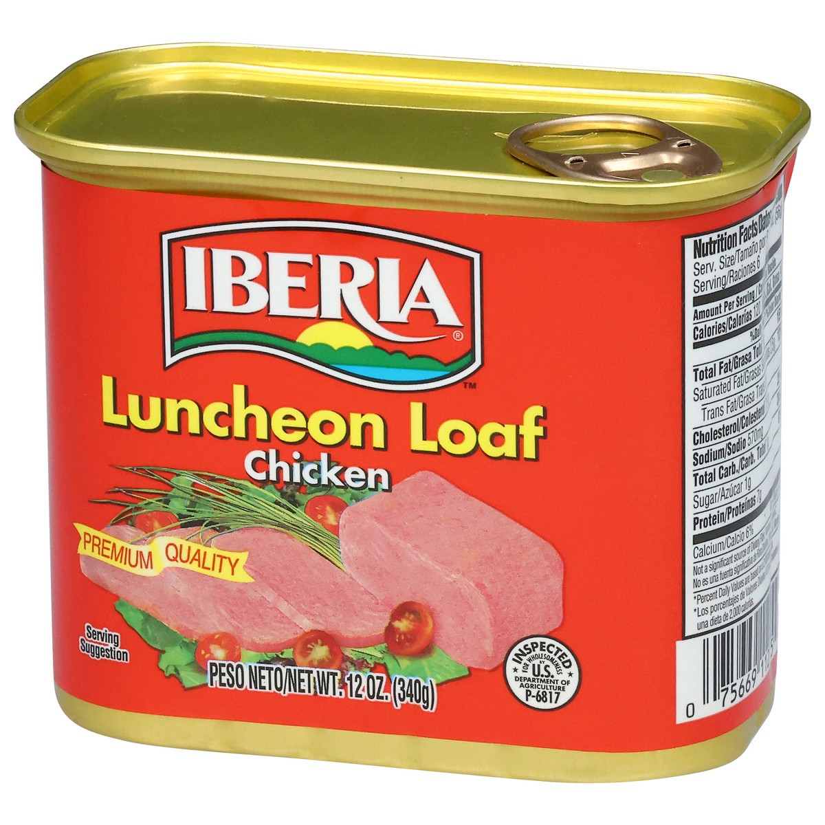 slide 3 of 12, Iberia Chicken Luncheon Loaf 12 oz, 12 oz