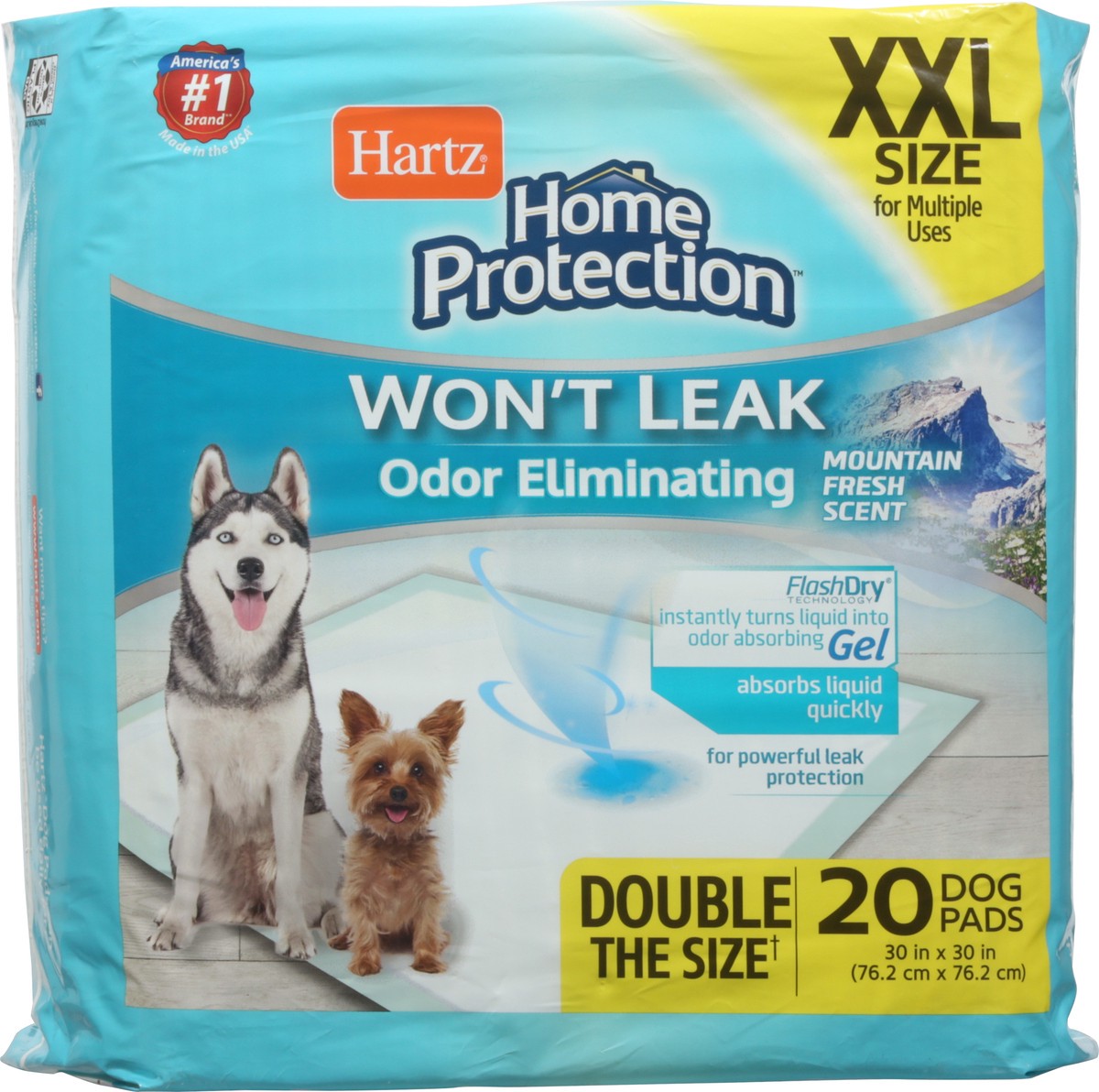 slide 8 of 12, Hartz Home Protection Mountain Fresh Scent XXL Dog Pads 20 Each, 20 ct