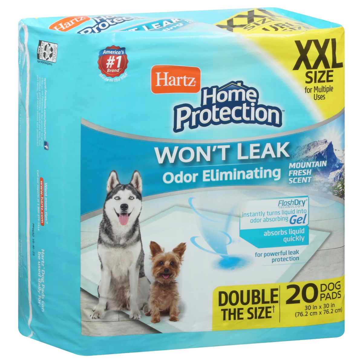 slide 5 of 12, Hartz Home Protection Mountain Fresh Scent XXL Dog Pads 20 Each, 20 ct