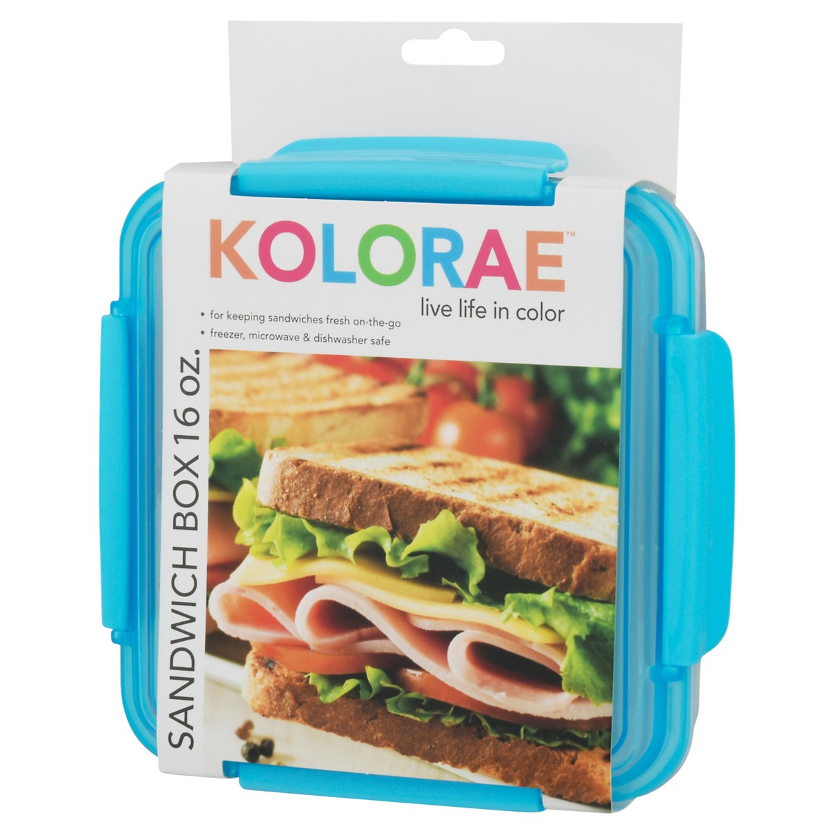slide 3 of 9, Kolorae Sandwich Box, Assorted Colors, 1 ct
