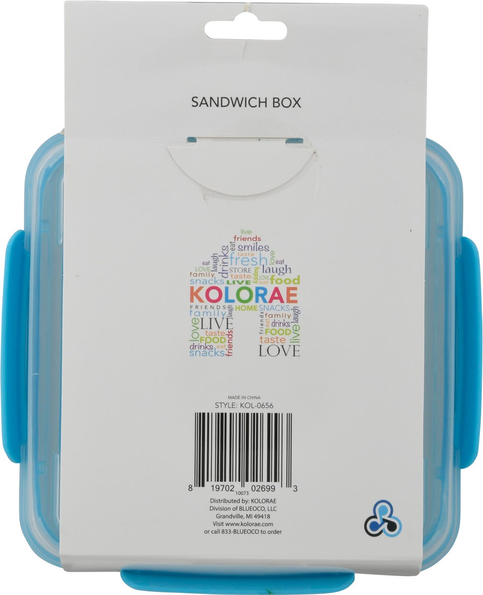 slide 5 of 9, Kolorae Sandwich Box, Assorted Colors, 1 ct