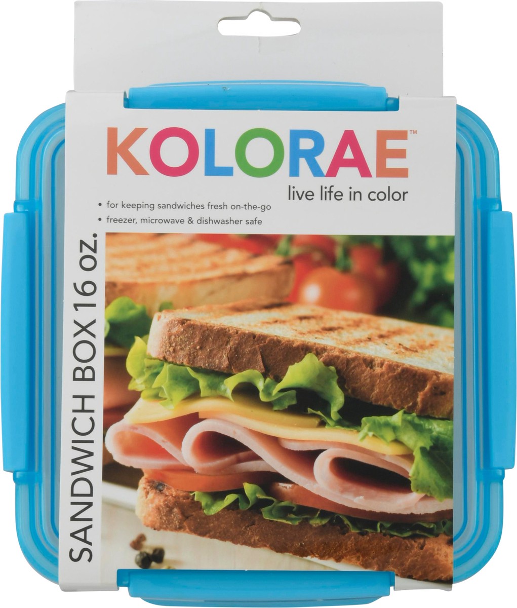 slide 6 of 9, Kolorae Sandwich Box, Assorted Colors, 1 ct