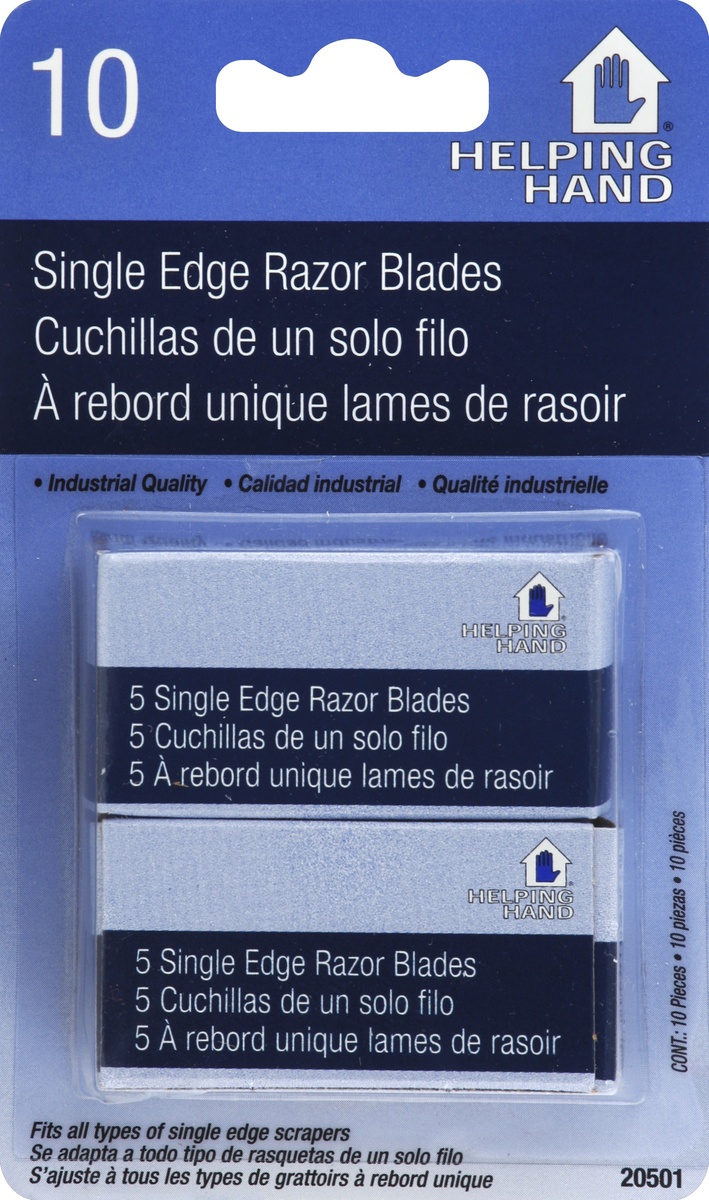 slide 2 of 2, Helping Hand Razor Blades 10 ea, 10 ct