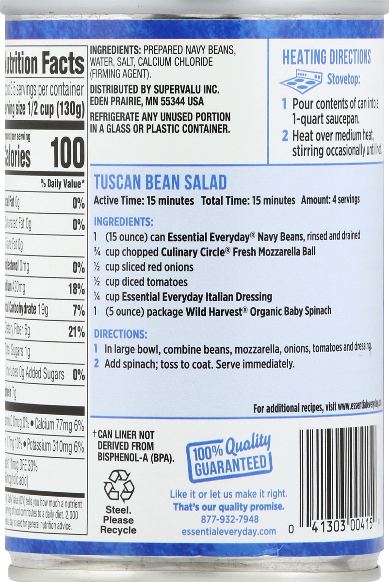 slide 3 of 6, Essential Everyday Navy Beans, 15 oz