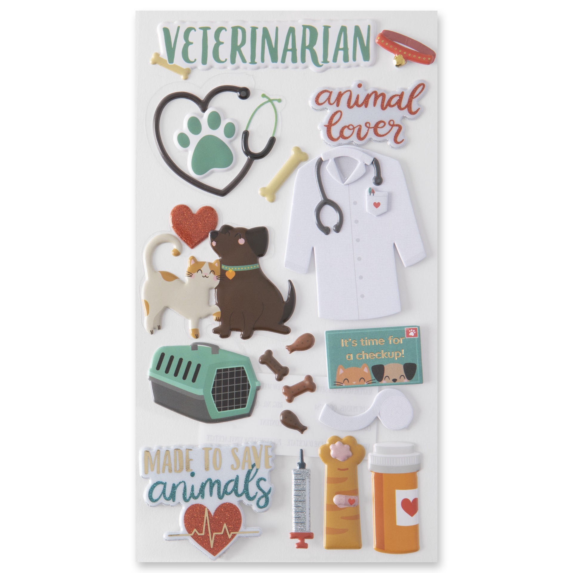slide 3 of 4, Veterinarian Stickers By Recollections, 3.75 in x 6.75 in