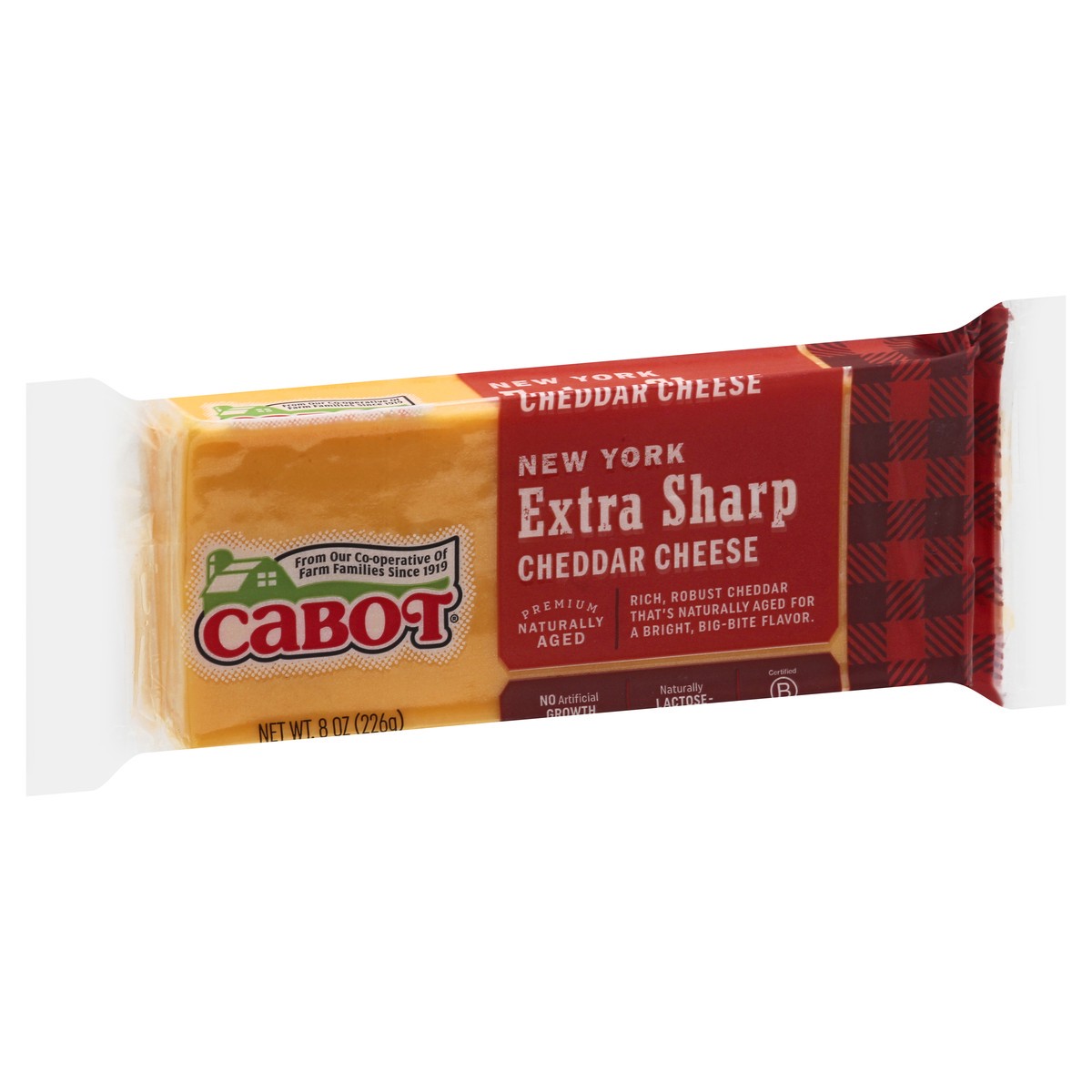 slide 6 of 10, Cabot Creamery Bar New York Extra Sharp Yellow Cheddar Cheese 8 oz, 8 oz