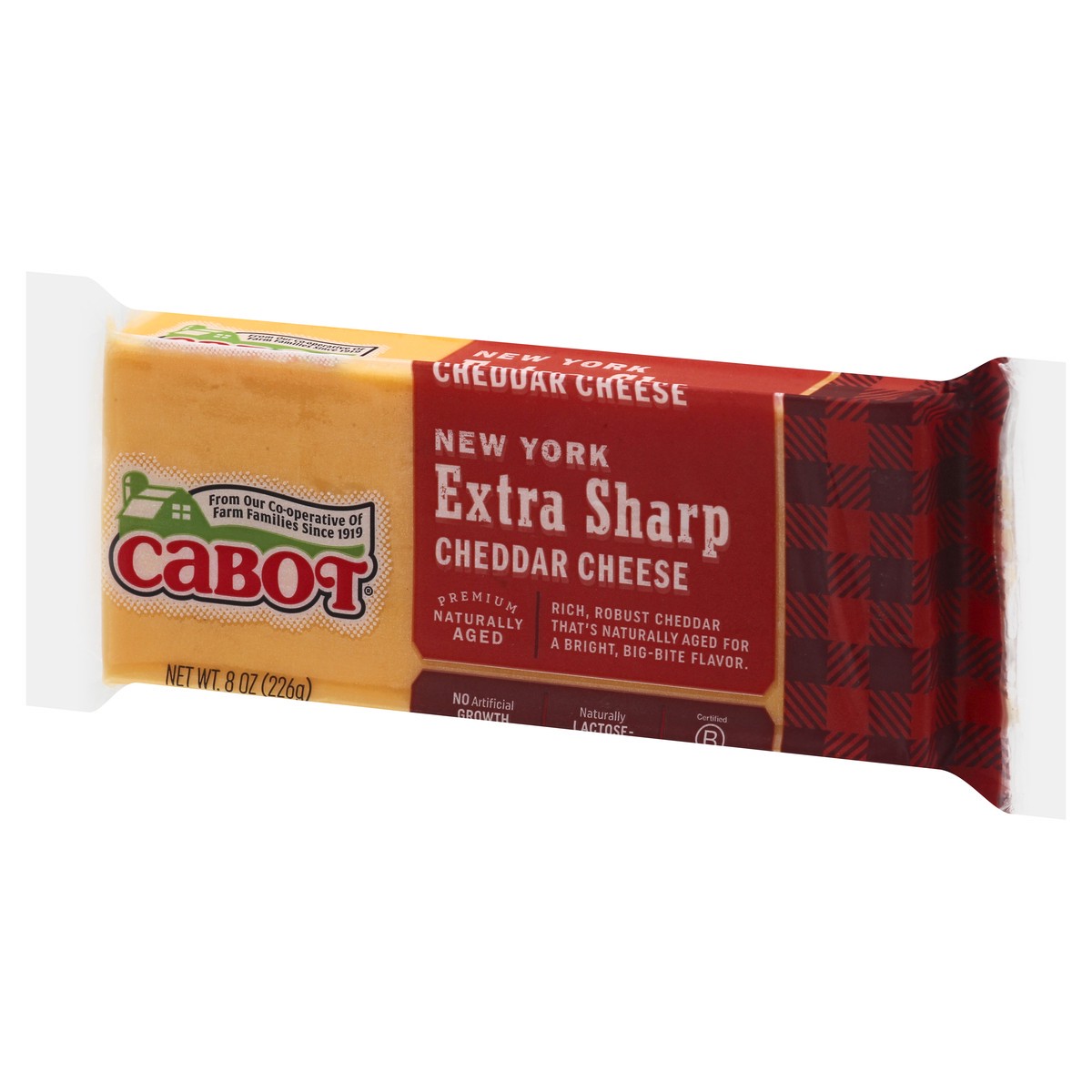 slide 2 of 10, Cabot Creamery Bar New York Extra Sharp Yellow Cheddar Cheese 8 oz, 8 oz