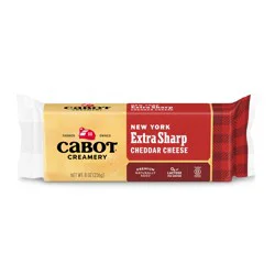 Cabot New York Extra Sharp Yellow Cheddar Cheese Bar 8 oz