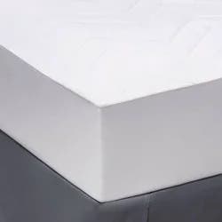 Twin/Twin XL Machine Washable Quilted Microfiber Mattress Pad - Room Essentials™: Polyester Protector, 180 Thread Count, OEKO-TEX Certified