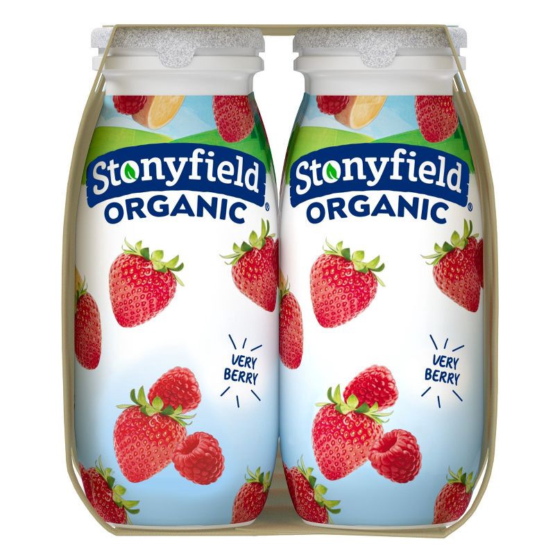 slide 4 of 8, Stonyfield Organic Very Berry Kids' Yogurt Drinks - 3.1 fl oz/12ct, 3.1 fl oz, 12 ct