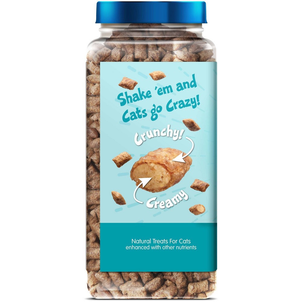 slide 5 of 6, Blue Buffalo Bursts with Savory Seafood Crunchy & Creamy Cat Treats - 12oz, 12 oz