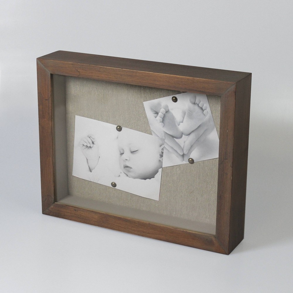 slide 4 of 7, 8.5" x 11" Wooden Shadow Box - Threshold, 1 ct