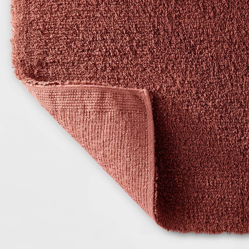 slide 2 of 3, 21"x34" Ultra Soft Tufted Bath Rug Clay - Casaluna™: Cotton & Lyocell, Machine Washable, Medium Pile, 1 ct