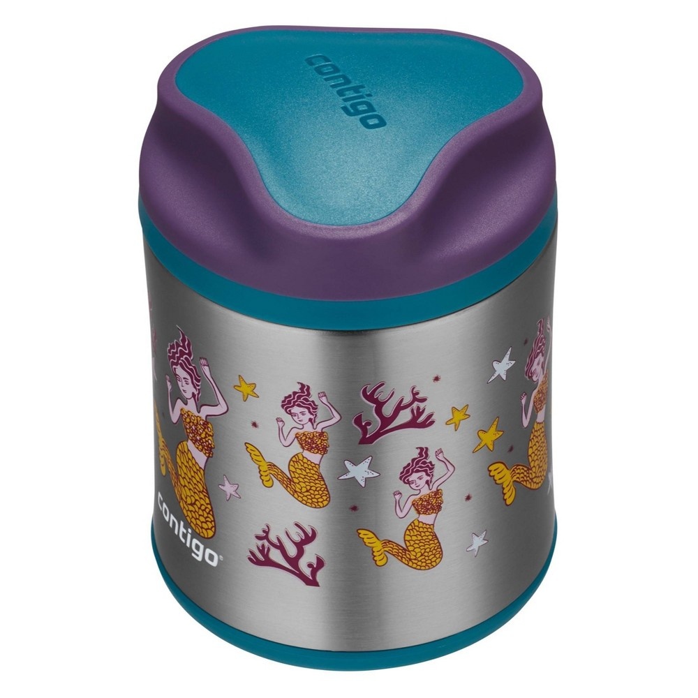 slide 2 of 3, Contigo Kids Food Jar Purple Mermaid, 1 ct