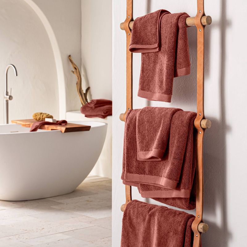 slide 2 of 4, Organic Bath Towel Bronze Brown - Casaluna™: Heavyweight, Fade-Resistant, Low Lint, GOTS Certified, 1 ct