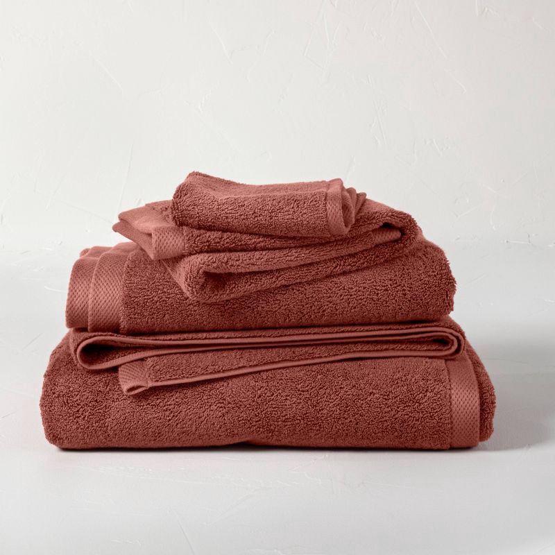 slide 4 of 4, Organic Bath Towel Bronze Brown - Casaluna™: Heavyweight, Fade-Resistant, Low Lint, GOTS Certified, 1 ct