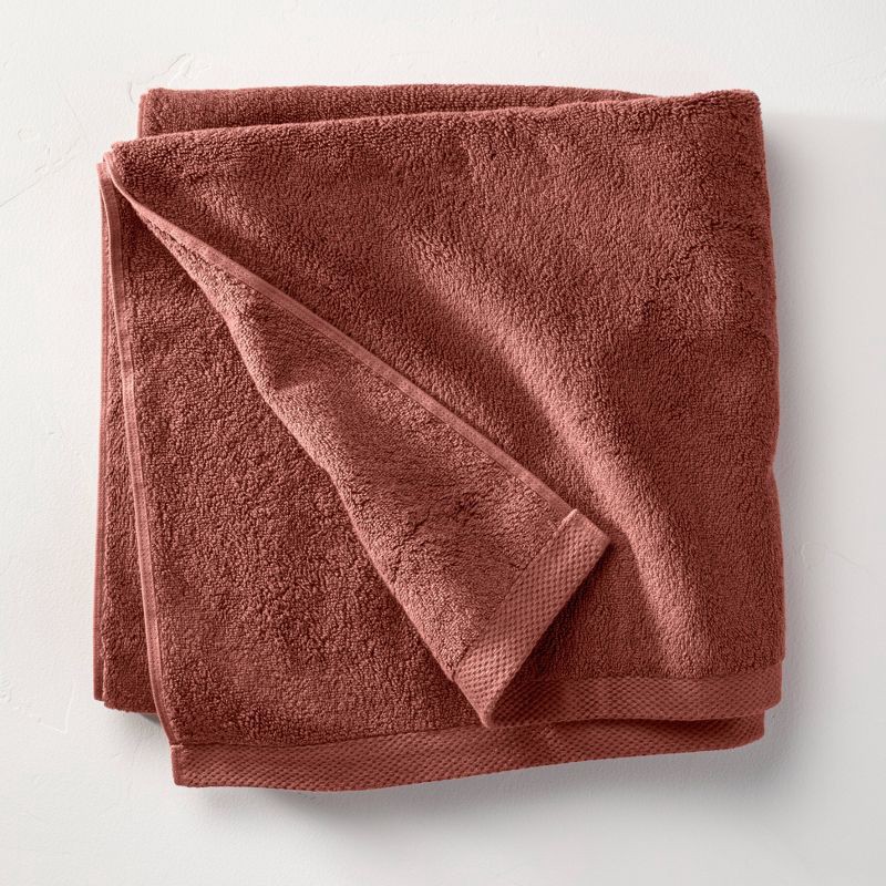 slide 1 of 4, Organic Bath Towel Bronze Brown - Casaluna, 1 ct