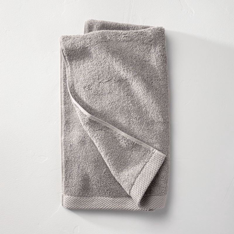 slide 1 of 4, Organic Hand Towel Gray - Casaluna™, 1 ct