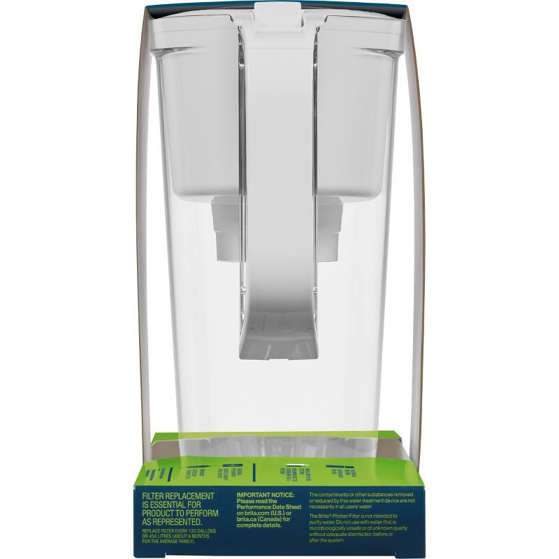 slide 16 of 18, Brita Water Filter 6 Cup Denali Water Pitcher Dispenser with Elite Water Filter - White, 1 ct