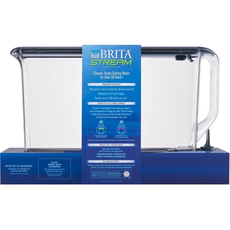 slide 2 of 7, Brita Stream 25-Cup Dispenser - Slate, 1 ct