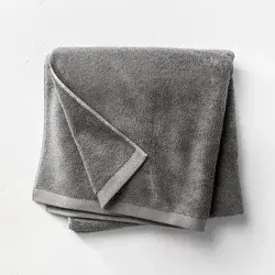 Organic Bath Sheet Dark Gray - Casaluna™