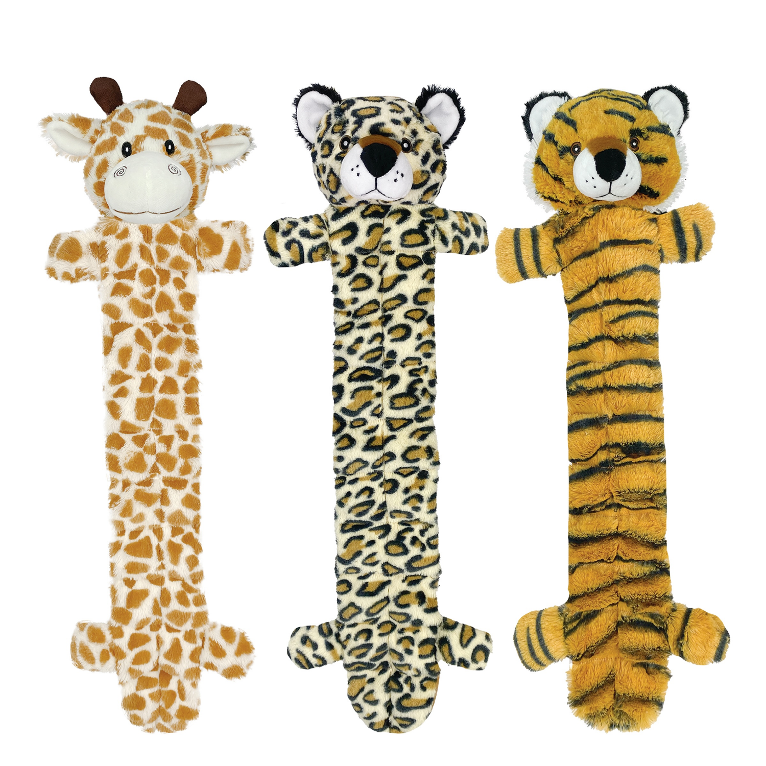 slide 1 of 1, Multipet 24" Safari Squeaker Mat Plush Dog Toy in Assorted Styles, 24 in
