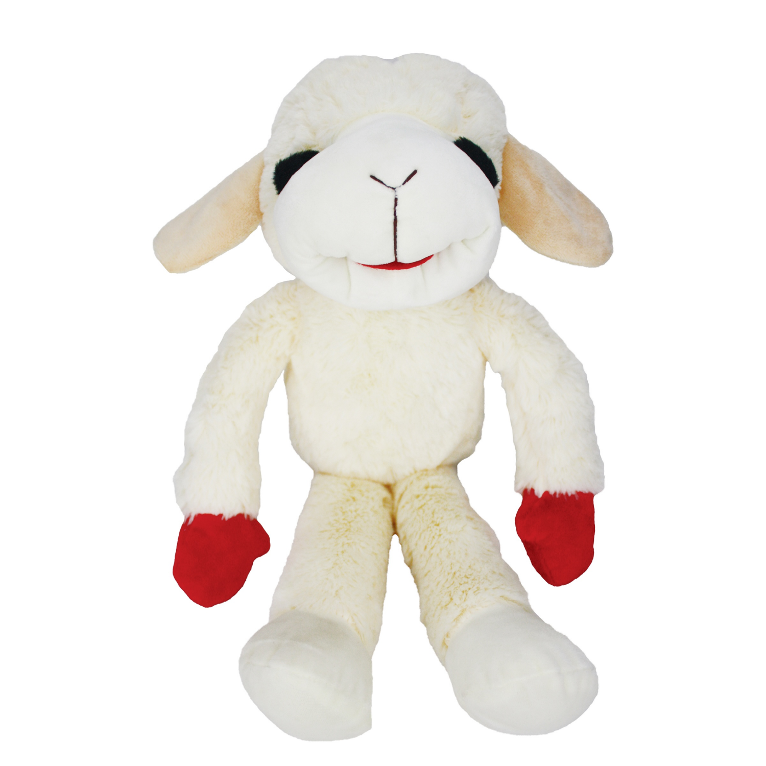 slide 1 of 1, Multipet 20" Floppy Lamb Chop Plush Dog Toy, 20 in