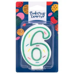Bakery Crafts Birthday Candle No. 6