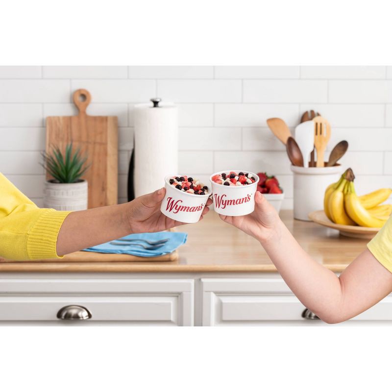 slide 3 of 3, Wyman's Just Fruit Frozen Wild Blueberries Strawberries and Banana Bites - 4ct/9.2oz, 4 ct; 9.2 oz