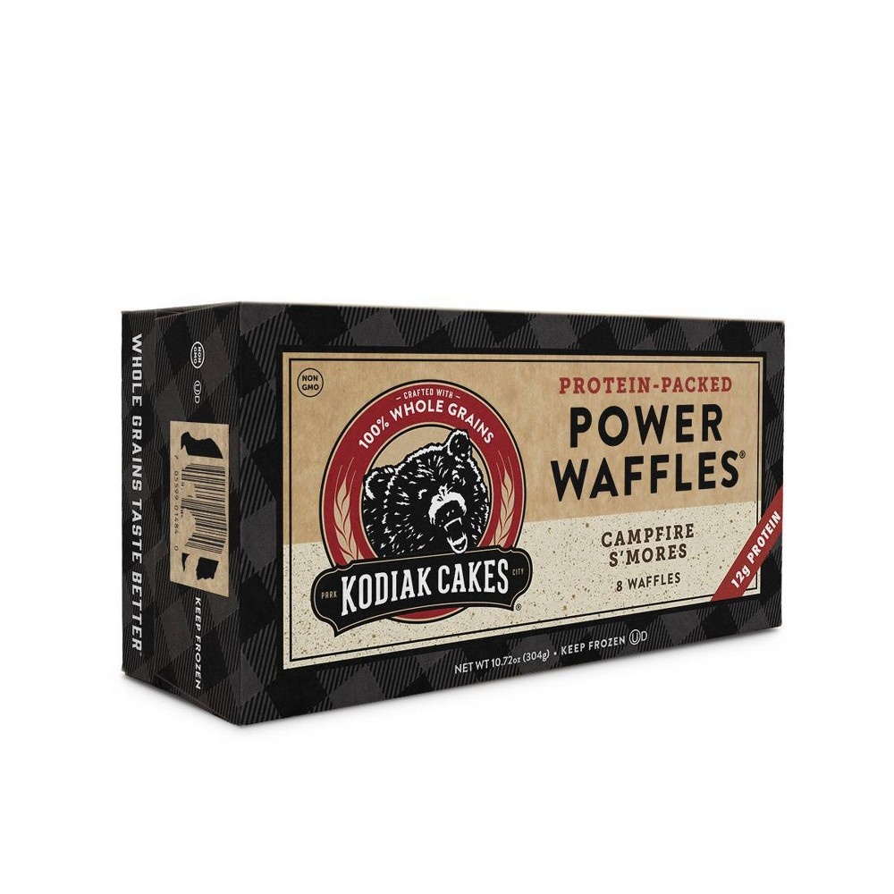 slide 2 of 7, Kodiak Cakes Power Waffles S'Mores Frozen Waffles, 10.72 oz