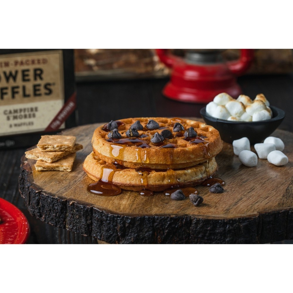 slide 4 of 7, Kodiak Cakes Power Waffles S'Mores Frozen Waffles, 10.72 oz