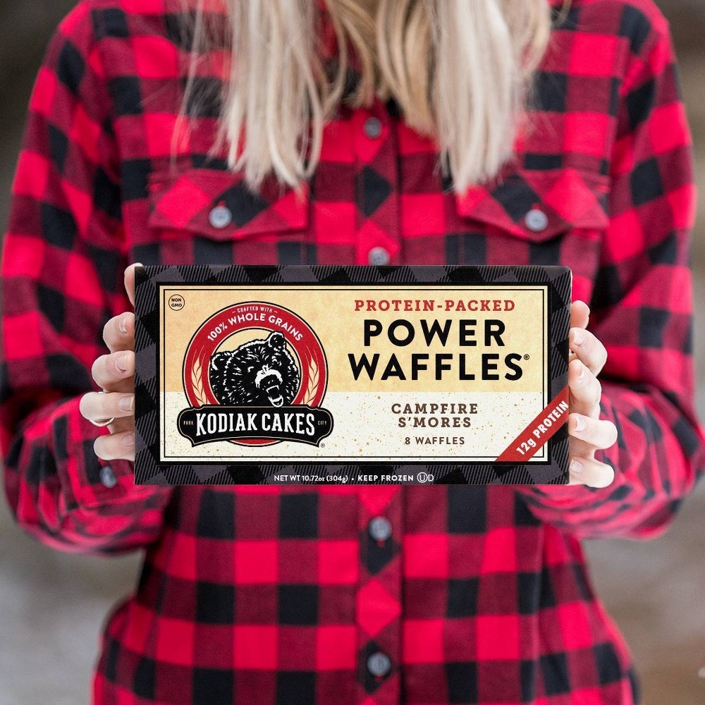 slide 6 of 7, Kodiak Cakes Power Waffles S'Mores Frozen Waffles, 10.72 oz