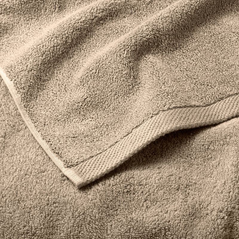 slide 3 of 4, Organic Bath Towel Dark Sand - Casaluna™: Heavyweight 550-800 GSM, Low Lint, Fade-Resistant, 1 ct