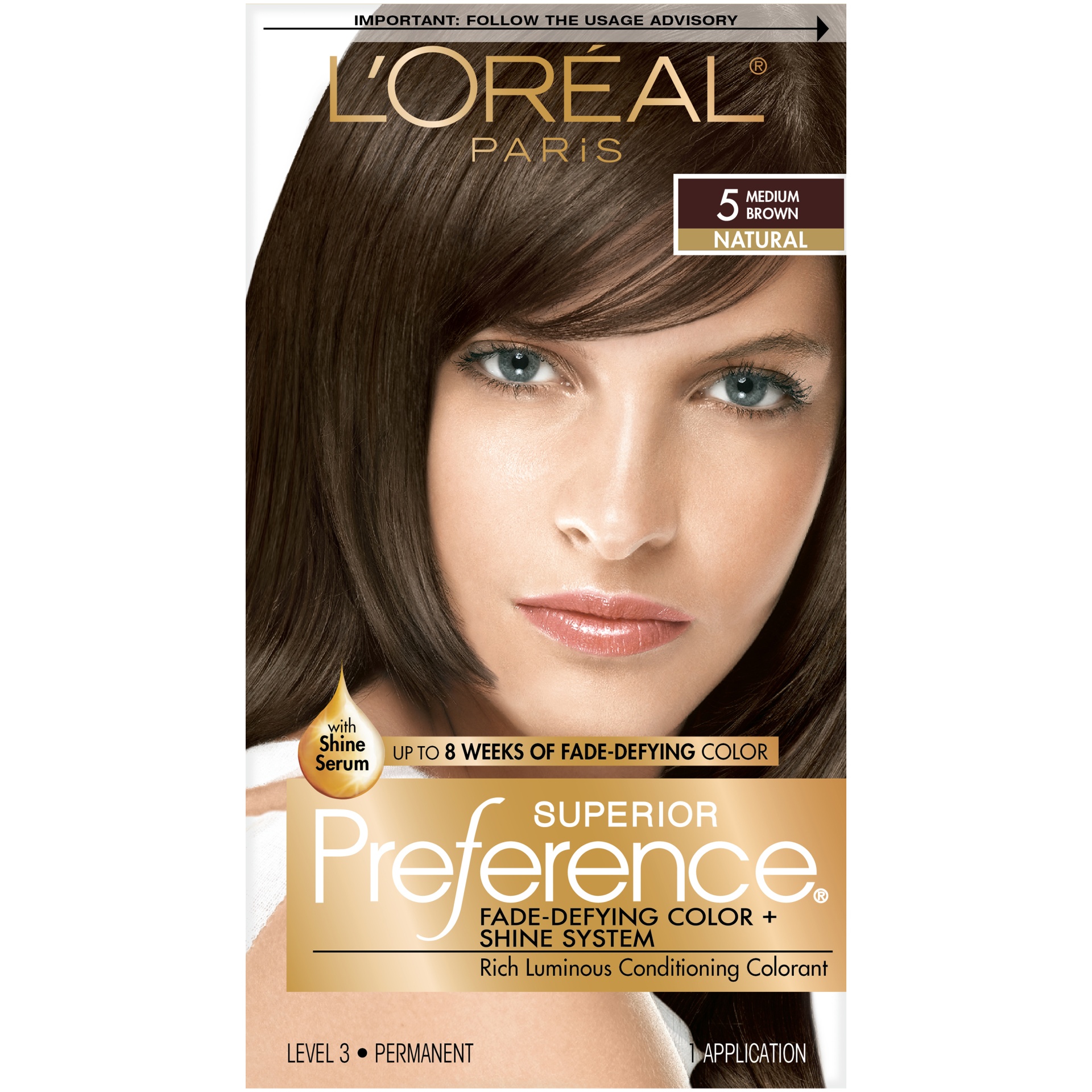 slide 8 of 8, L'Oréal Superior Preference Fade-Defying Color + Shine System - 5 M Brown - 1 Kit, 1 ct