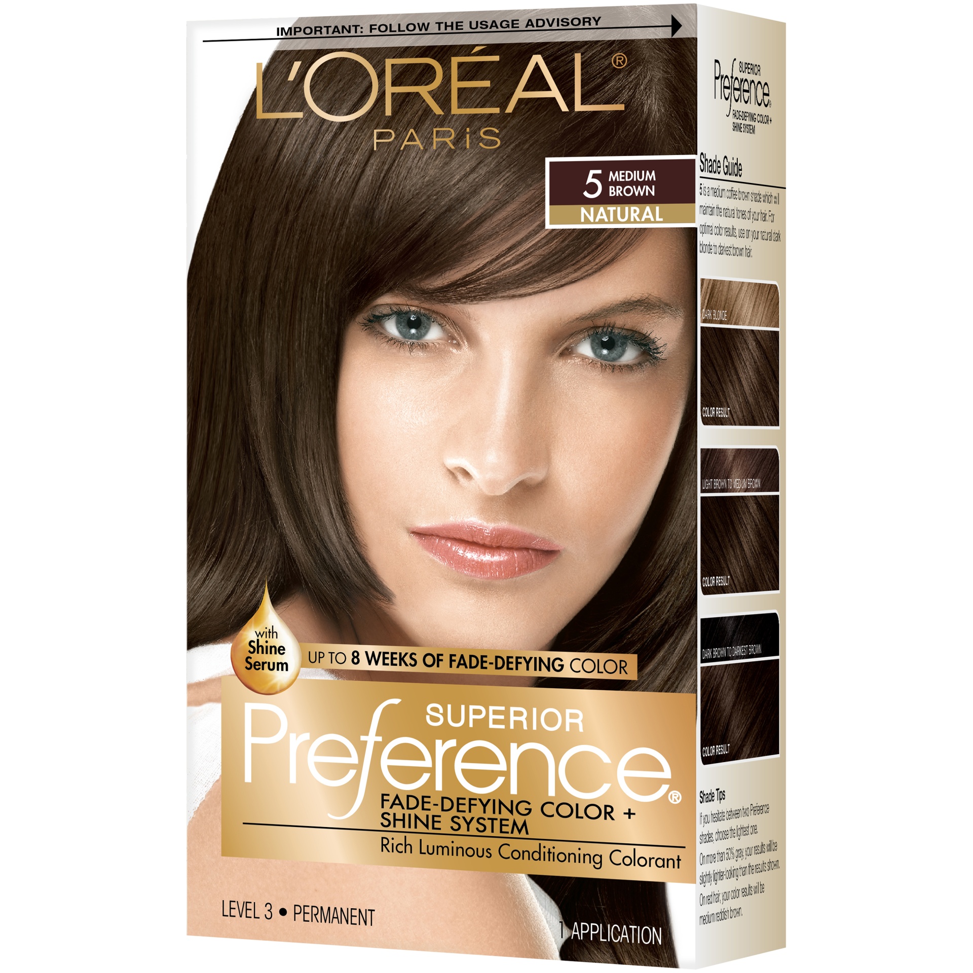 slide 2 of 8, L'Oréal Superior Preference Fade-Defying Color + Shine System - 5 M Brown - 1 Kit, 1 ct