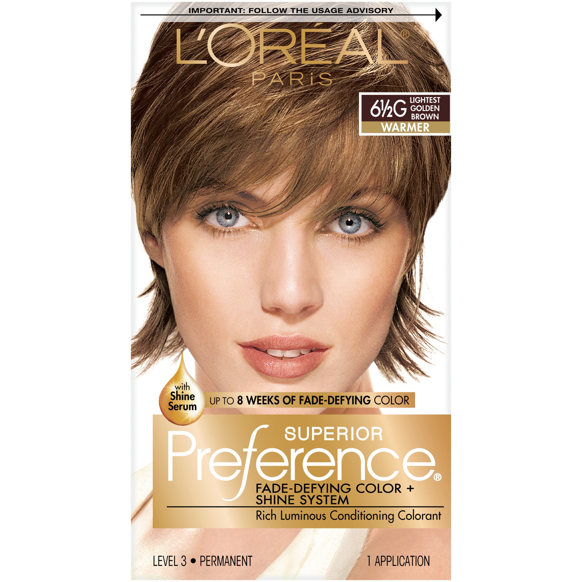 slide 7 of 8, L'Oréal Superior Preference Fade-Defying Color + Shine System - 6.5 fl oz - 6.5G Lightest Golden Brown - 1 Kit, 6.5 fl oz