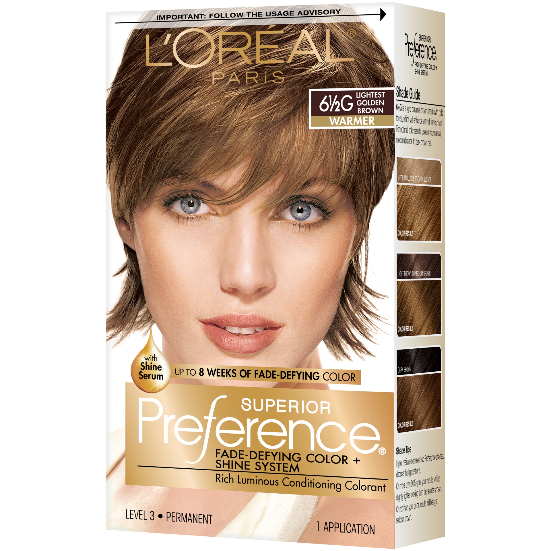 slide 6 of 8, L'Oréal Superior Preference Fade-Defying Color + Shine System - 6.5 fl oz - 6.5G Lightest Golden Brown - 1 Kit, 6.5 fl oz