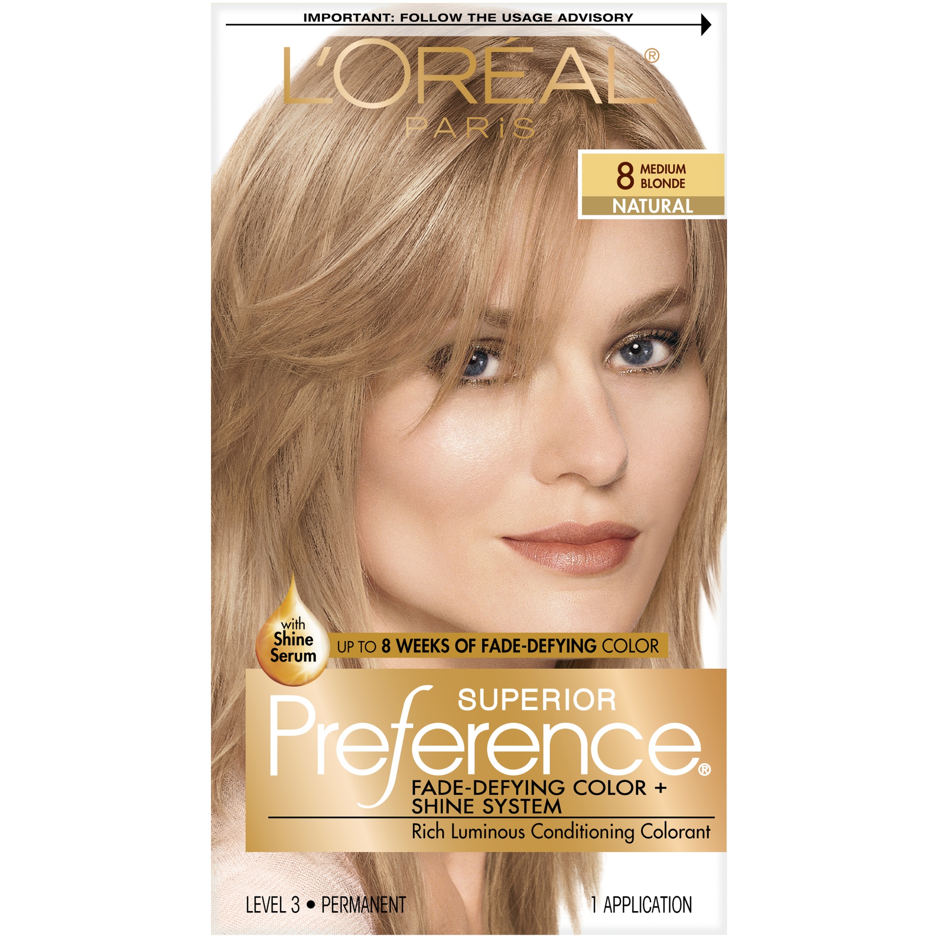 slide 5 of 8, L'Oréal Superior Preference Fade-Defying Color + Shine System - 6.5 fl oz - 8 M Blonde - 1 Kit, 6.5 fl oz