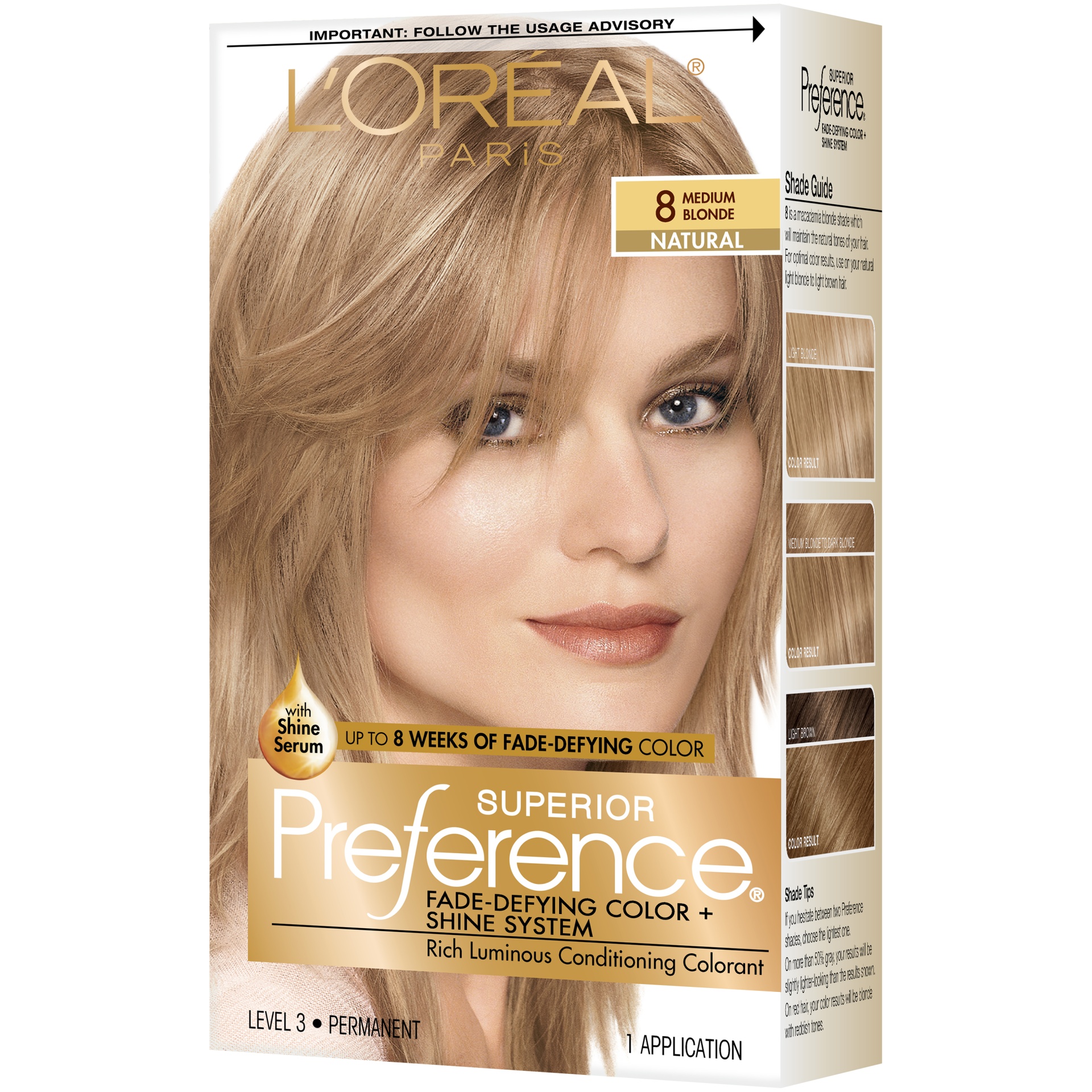 slide 4 of 8, L'Oréal Superior Preference Fade-Defying Color + Shine System - 6.5 fl oz - 8 M Blonde - 1 Kit, 6.5 fl oz