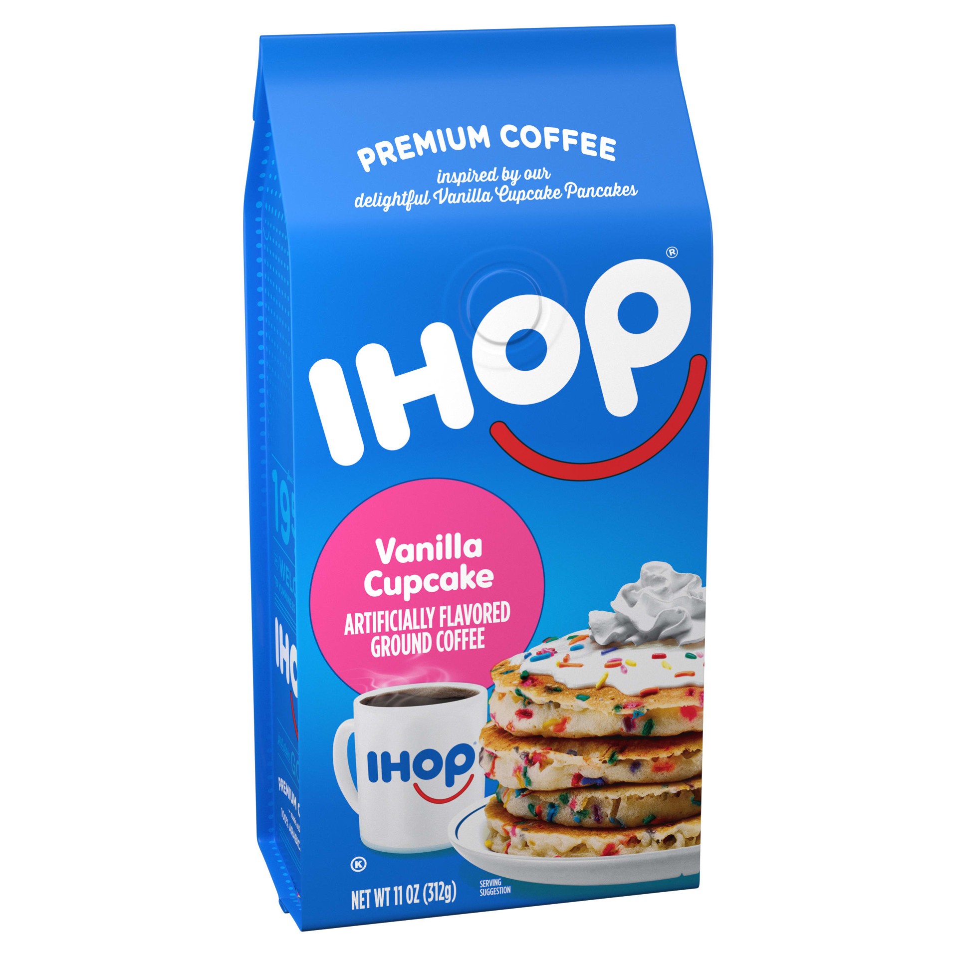 slide 5 of 10, IHOP Vanilla Cupcake Artificially Flavored Ground Coffee- 11 oz, 11 oz